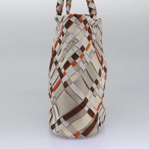 Salvatore Ferragamo Hand Bag Canvas Multicolor Auth 101075V - Picture 4 of 16